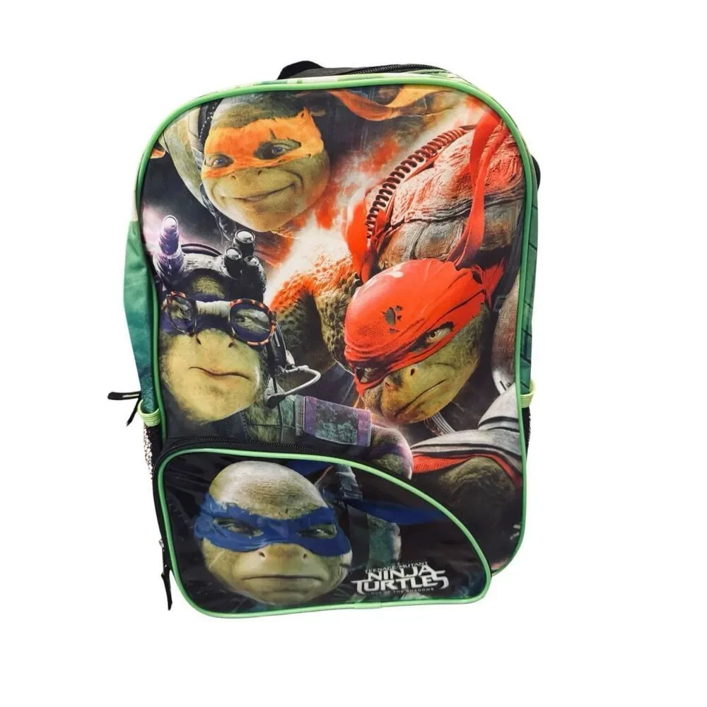 Teenage Mutant Ninja Turtles Backpack Kids TMNT School Bag Green Character